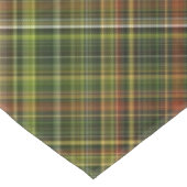 Aardse tinten Rust en Olive Plaid Tafelkleed (Gekanteld)