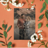 Aardse tinten save the date