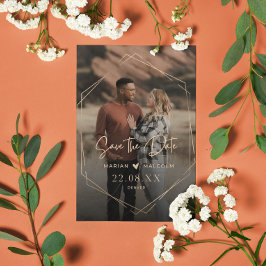 Aardse tinten save the date