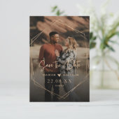 Aardse tinten save the date (Staand voorkant)