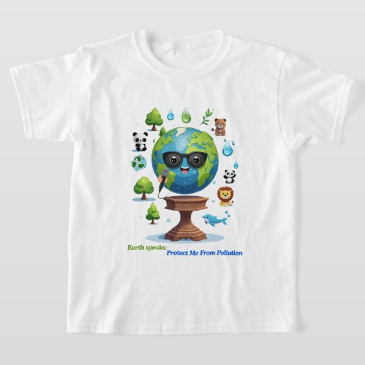 Aardse Toespraak: Een Oproep tot Bescherming T-shirt (Laagn)