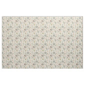 Aardse Tone Natuur Flowers Mid Century Pattern Stof (Yard (91,4 cm))