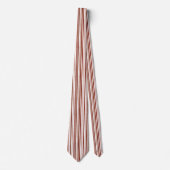 Aardse Toned Geschilderde Rustieke Streep van Heva Stropdas (Voorkant)