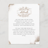 Aardse Tonen Waterverf Details Informatiekaartje (Voorkant)