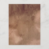 Aardse Tonen Waterverf Elegante Bruiloft Details Informatiekaartje (Achterkant)