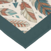 Aardse tribale tafelkleed met pijlen en veren (Gekanteld)