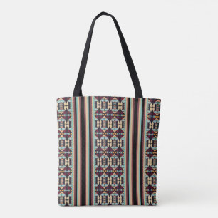 Aardse Tribale Tapijten Tote Bag