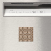 Aardse vierkanten patroon magneet (Insitu (Vaatwasser))