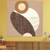 Aardse vormen canvas afdruk (Insitu (Woonkamer))