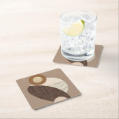 Aardse vormen kartonnen onderzetters (Insitu)