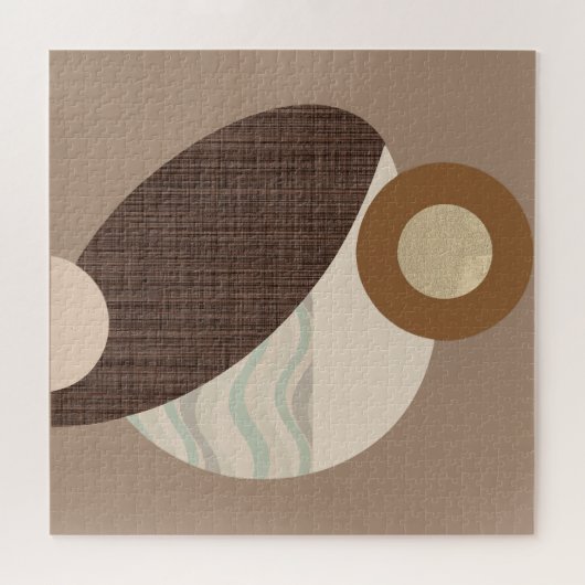 Aardse vormen legpuzzel (Horizontaal)