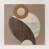 Aardse vormen legpuzzel (Verticaal)