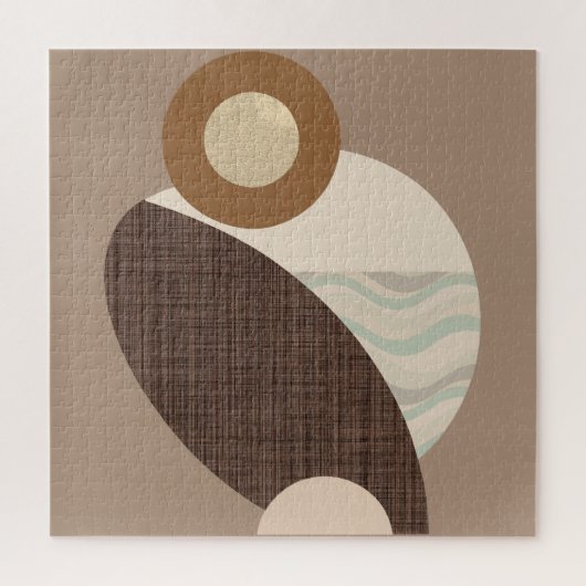 Aardse vormen legpuzzel (Verticaal)