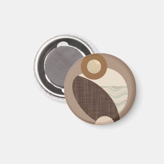 Aardse vormen magneet (Voorkant / Achterkant)