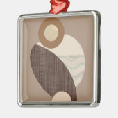 Aardse vormen metalen ornament (Links)