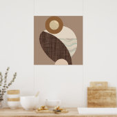 Aardse Vormen Poster (Keuken)