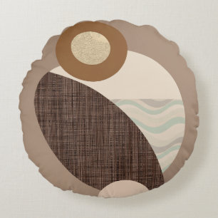 Aardse vormen rond kussen