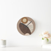 Aardse vormen ronde klok (Huis)