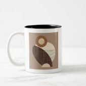 Aardse vormen tweekleurige koffiemok (Links)