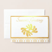 Aardse vrede Adinkra bronya Folie Kaart (Voorkant met envelop)