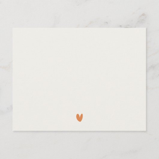 Aardse Waterverf Afrikaans Landschap Trouwdetail Informatiekaartje (Achterkant)