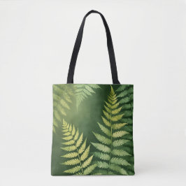 Aardse Waterverf Leaf Canvas tas