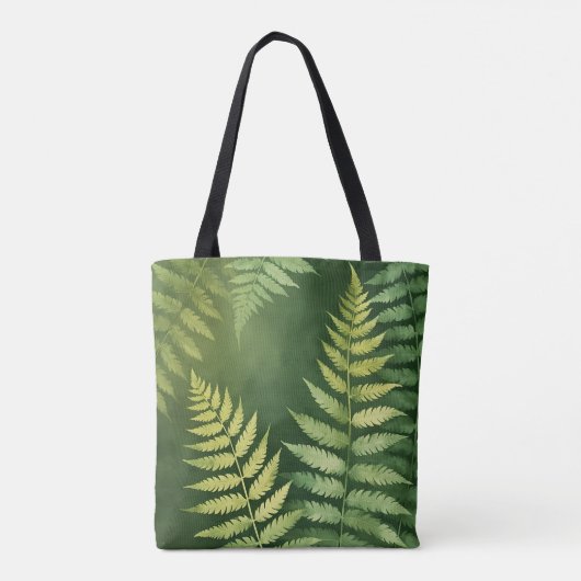 Aardse Waterverf Leaf Canvas tas (Achterkant)