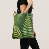 Aardse Waterverf Leaf Canvas tas (Dichtbij)