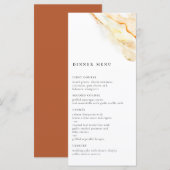 Aardse Waterverf Menu (Voorkant / Achterkant)