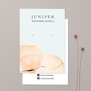 Aardse Waterverf Stones die juwelen tentoonstellen Visitekaartje