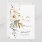 Aardse Waterverf Wildflower Vrijgezellenfeest Kaart (Voorkant)