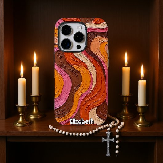 Aardse wervelingen: getextureerd Abstract Case-Mate iPhone Case
