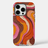 Aardse wervelingen: getextureerd Abstract Case-Mate iPhone Case (Achterkant)
