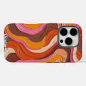 Aardse wervelingen: getextureerd Abstract Case-Mate iPhone Case (Achterkant (horizontaal))
