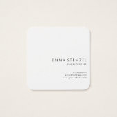 Aardse wilde bloemen Floral Square Visitekaartje (Achterkant)