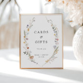 Aardse Wildflower Kaarten & geschenken Poster