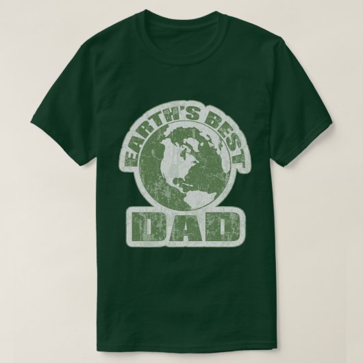 Aardsen Beste Papa Wit en Groen T-shirt (Design voorkant)