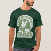 Aardsen Beste Papa Wit en Groen T-shirt (Voorkant)