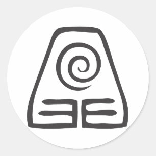 aardsymbool ronde sticker