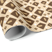 Aardtint Geometrie Cadeaupapier (Rol Hoek)