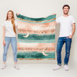 Aardtint Halvemaan voor Maanliefhebbers Fleece Deken