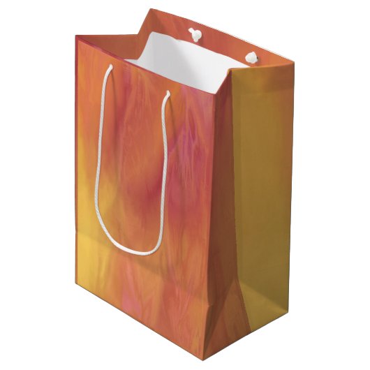 Aardtint Hemel Cadeaubag Medium Cadeauzakje (Voorkant Gekanteld)