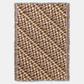 Aardtinten Abstract geometrisch patroon Deken (Voorkant Verticaal)