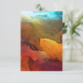 Aardtinten Abstract naar Hemel Kaart (Staand voorkant)