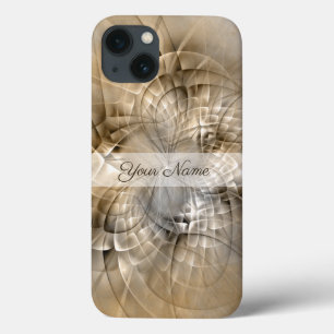 Aardtinten Abstracte Moderne Fractale Kunst Naam Case-Mate iPhone Case