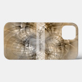 Aardtinten Abstracte Moderne Fractale Kunst Naam Case-Mate iPhone Case (Achterkant (horizontaal))