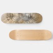 Aardtinten Abstracte Moderne Fractale Kunst Persoonlijk Skateboard (Horizontaal)