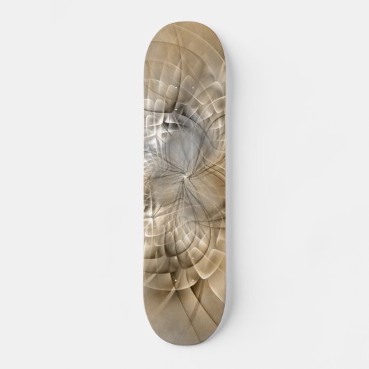 Aardtinten Abstracte Moderne Fractale Kunst Persoonlijk Skateboard (Voorkant)