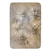 Aardtinten Abstracte Moderne Fractale Kunst Textuu Badmat (Voorkant Verticaal)