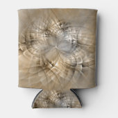 Aardtinten Abstracte Moderne Fractale Kunst Textuu Blikjeskoeler (Voorkant)